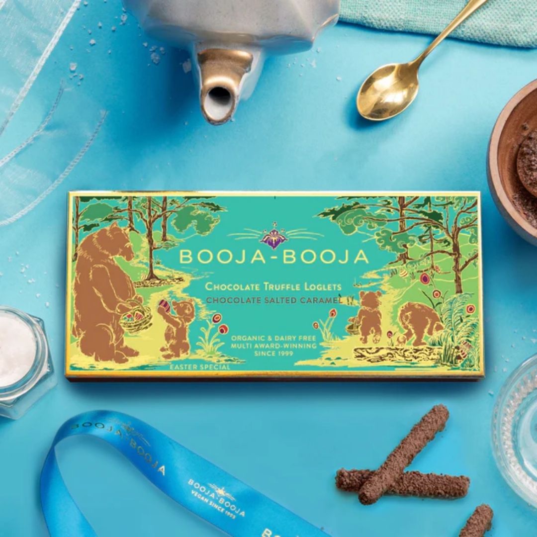 Booja Booja Salted Caramel Truffle Loglets Lifestyle