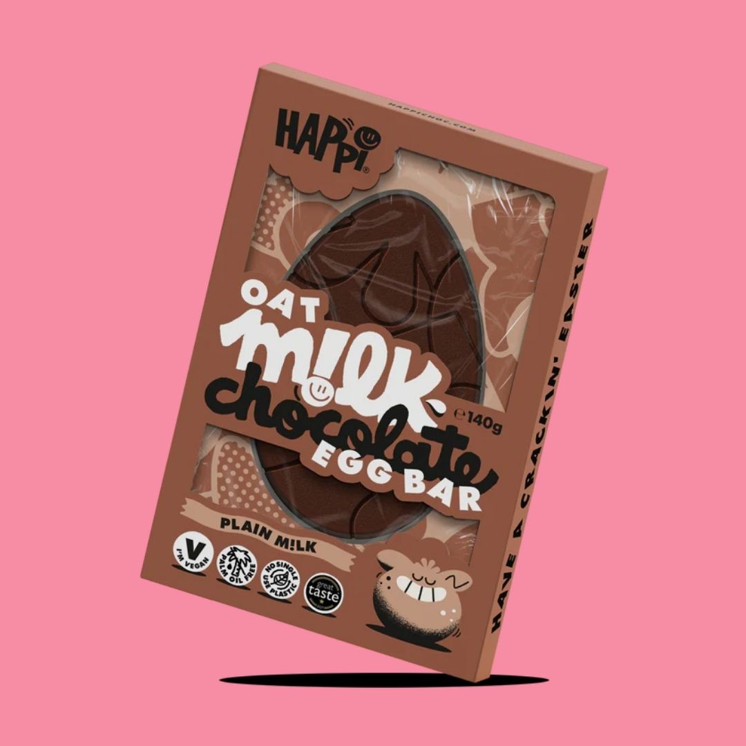 Happi Choc Egg Shaped Chocolate Bar Plain