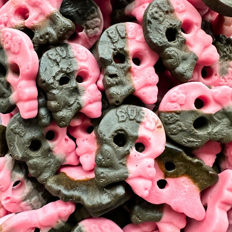 BUBS Raspberry & Liquorice Skulls