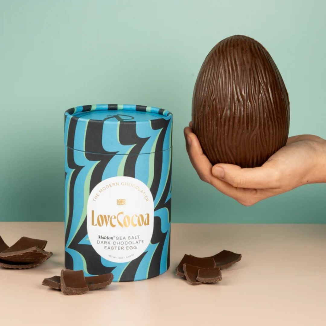 Love Cocoa Easter Egg Dark Maldon Sea Salt Lifestyle