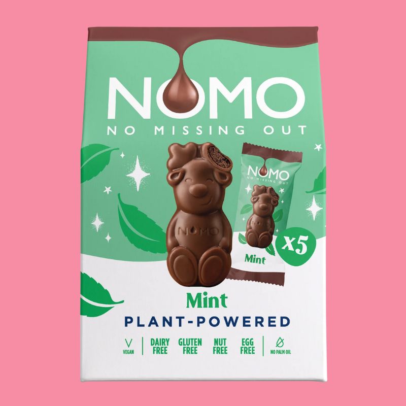 Nomo Mini Mint Chocolate Reindeer Multipack | The Vegan Candy Man