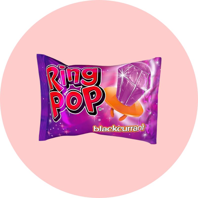Bazooka Ring Pop Blackcurrant