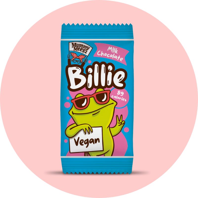 Mummy Meegz Billie Bar (Vegan Freddo) In Packaging