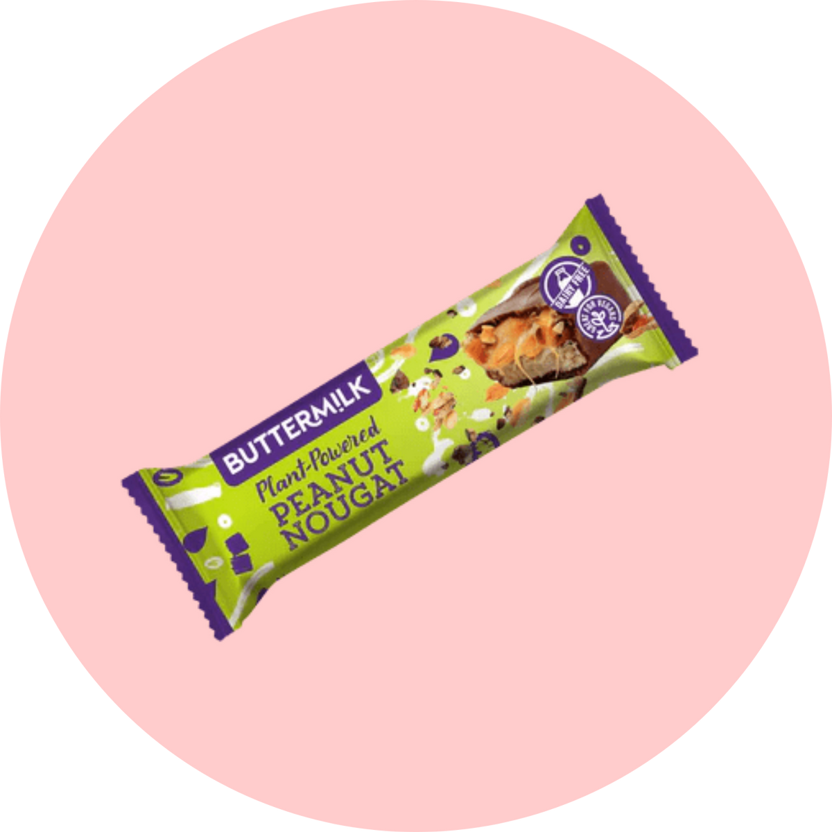 Buttermilk Peanut & Caramel Nougat Bar From The Vegan Candy Man