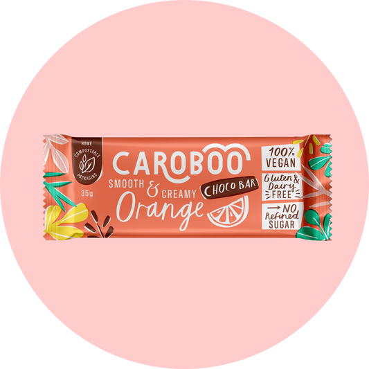 Caraboo Orange Carob Chocolate Bar