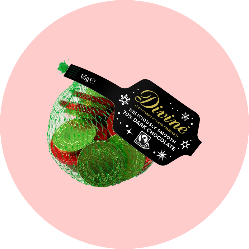 Divine Dark Chocolate Coins