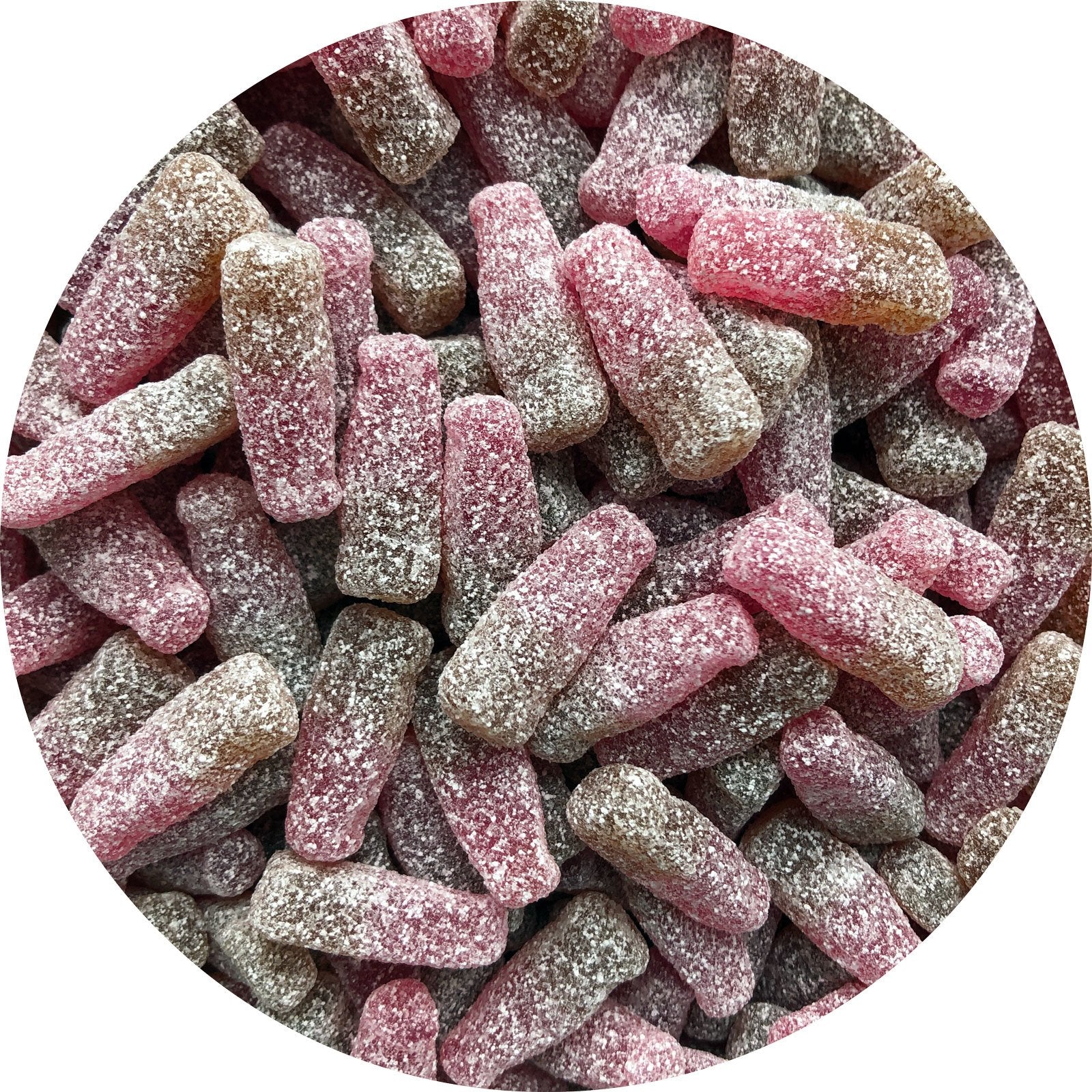 Fizzy Cherry Cola Bottles - Vegan Sweets