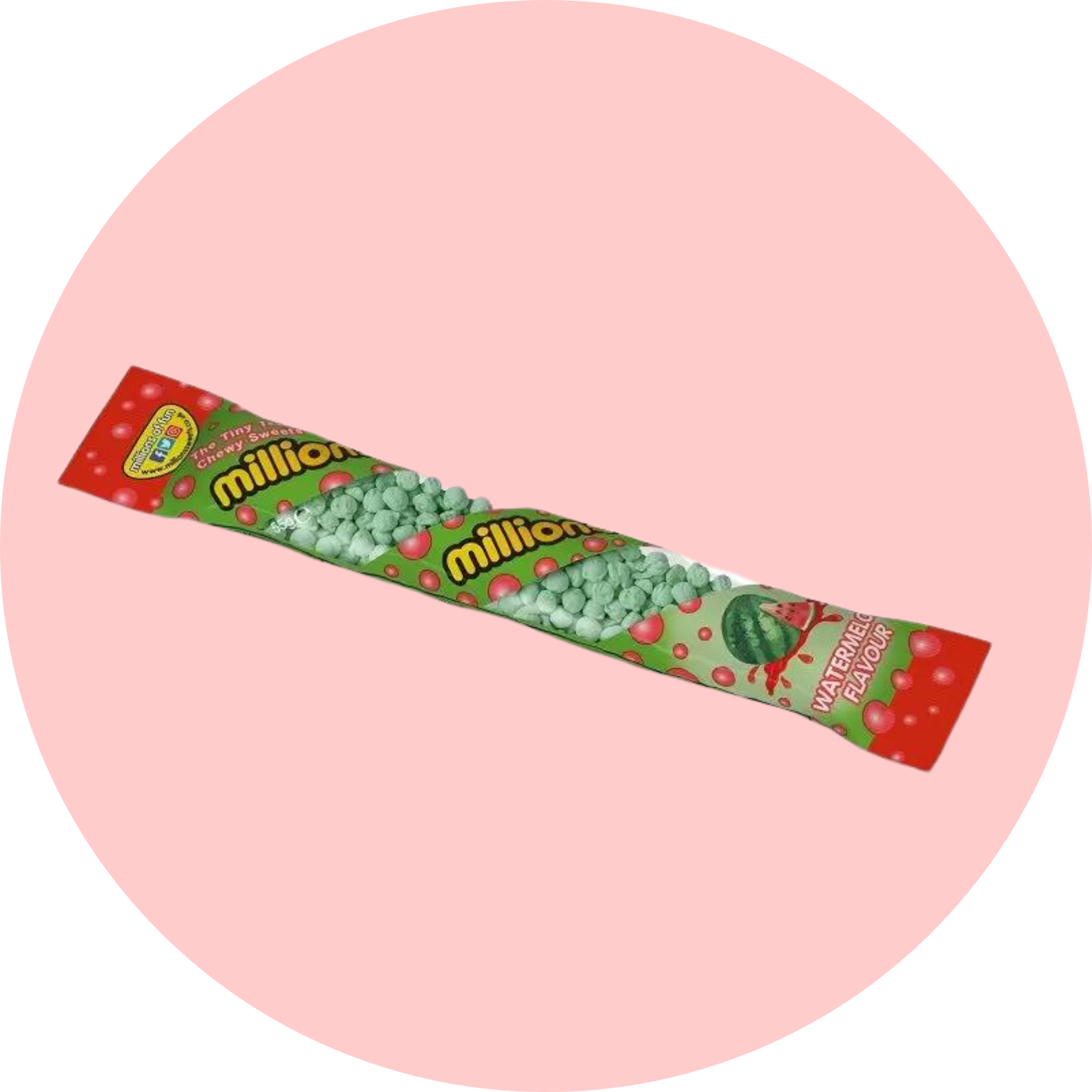 Vegan Millions Tube - Watermelon | From The Vegan Candy Man