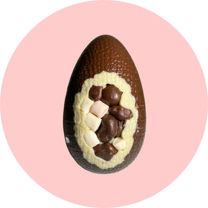 Moo Free Rocky Road Easter Egg Out of Packaging