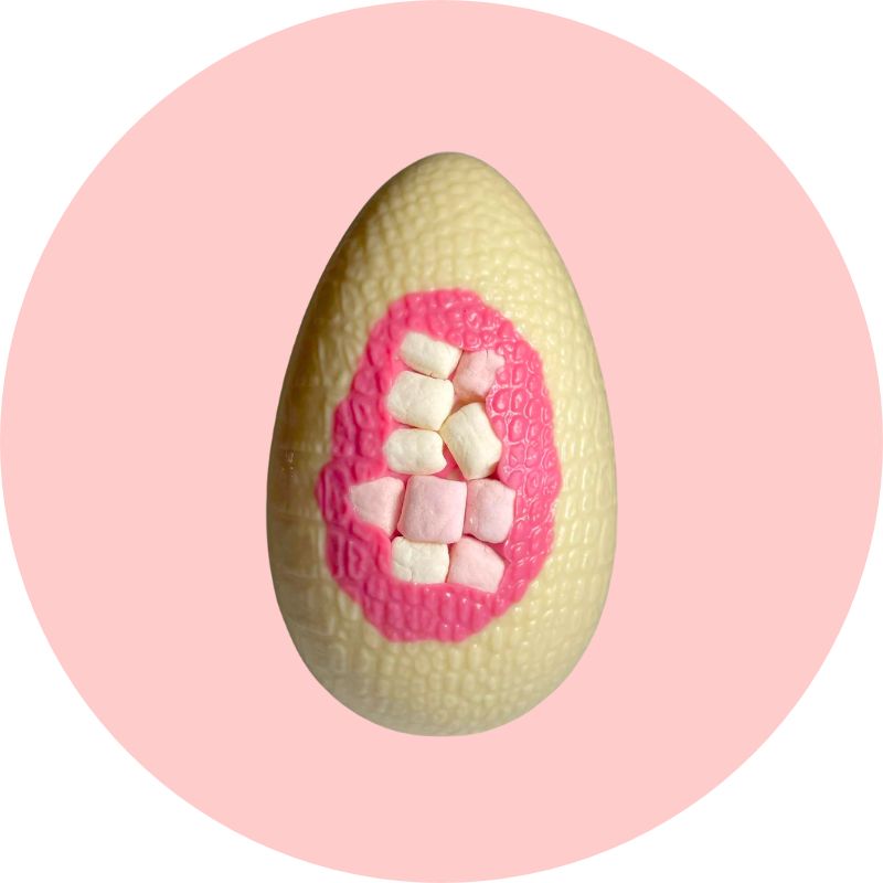 Moo Free Strawberry Sundae Easter Egg Out of Packaging