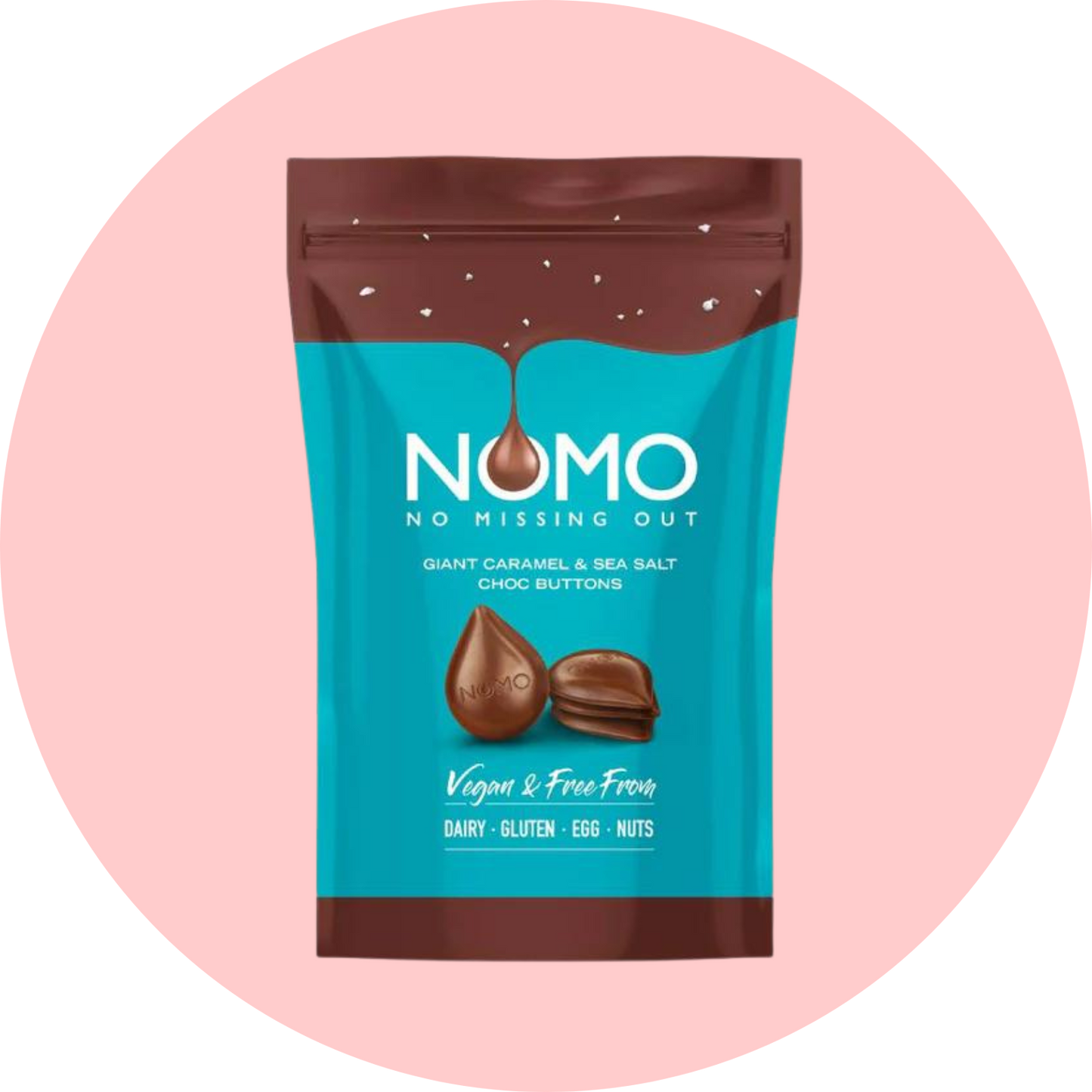 Nomo Sea Salt & Caramel Chocolate Giant Buttons