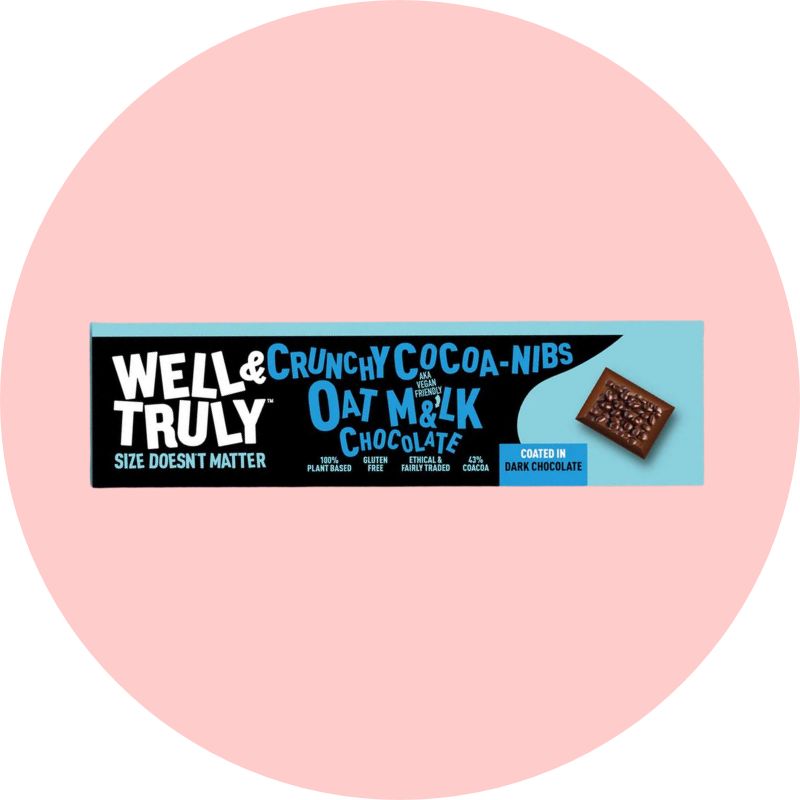 Well & Truly Cocoa Nibs Bar 30g