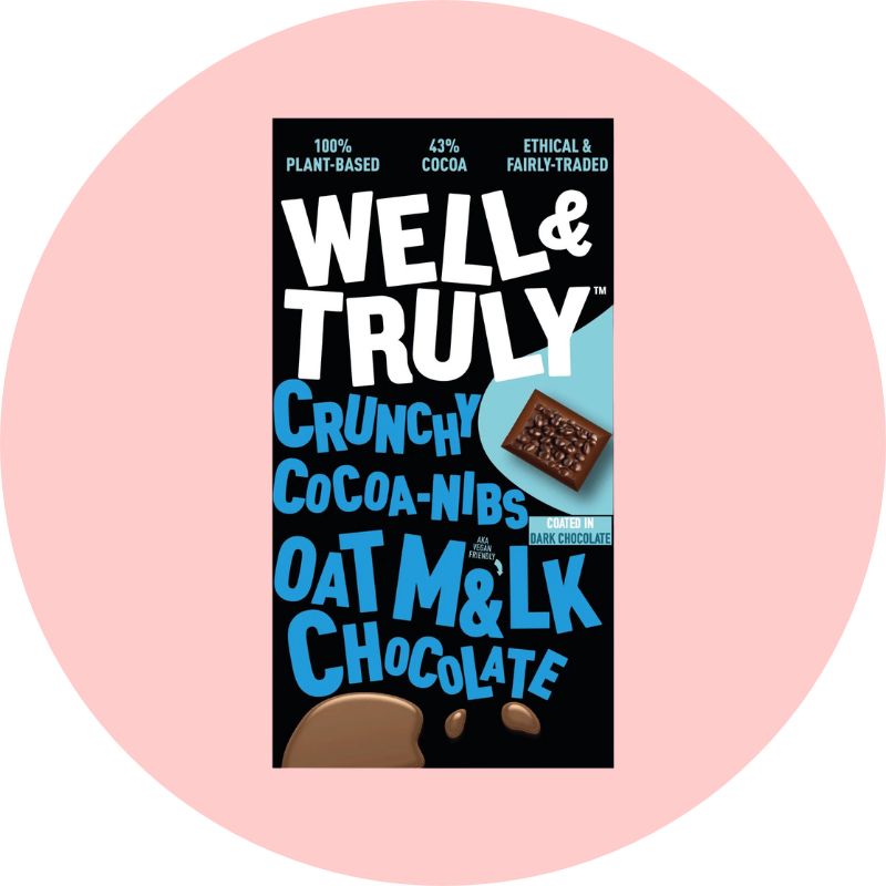 Well & Truly Cocoa Nibs Bar 90g