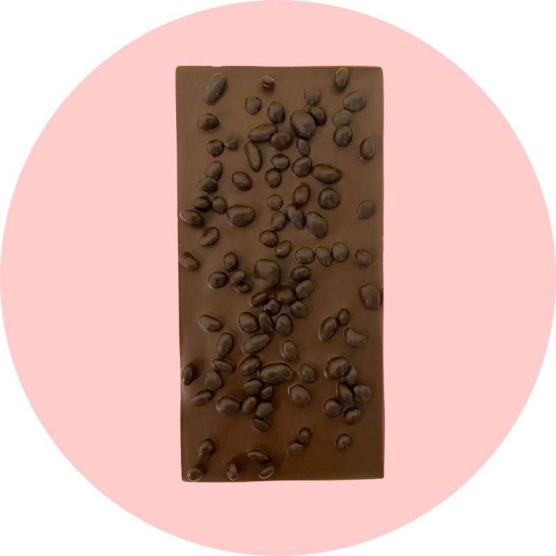 Well & Truly Cocoa Nibs Bar Out of Packaging