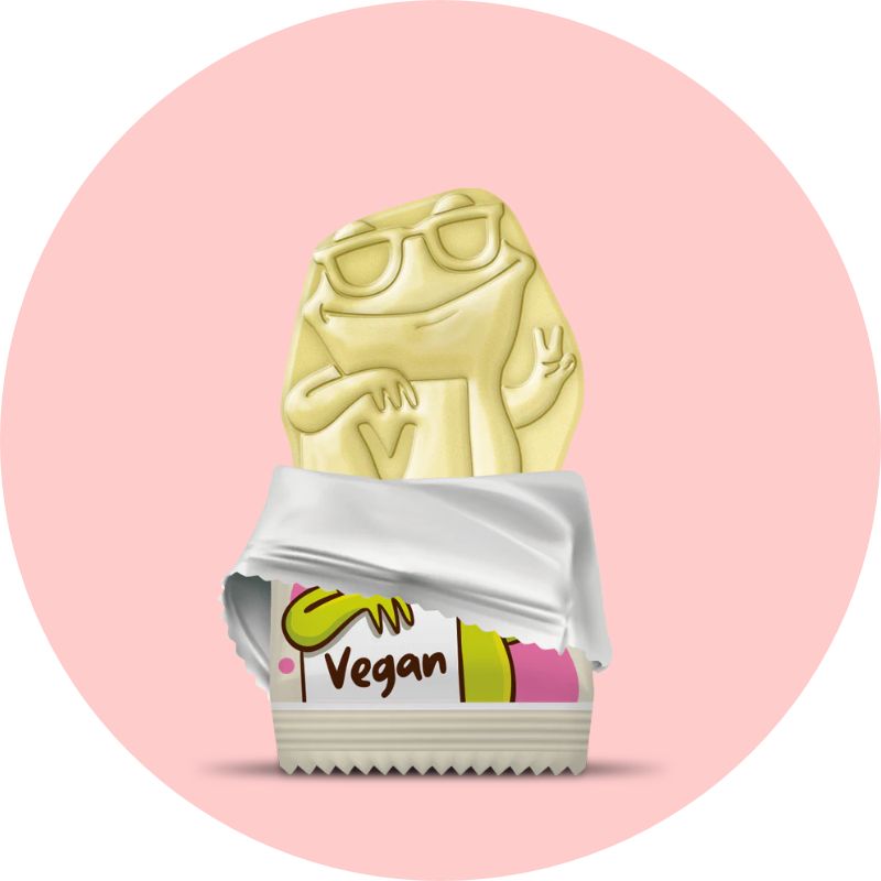 Mummy Meegz White Billie Bar (Vegan Freddo) In Open Packaging