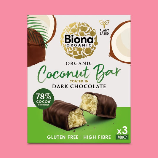Biona Organic Coconut Bar Multipack of 3