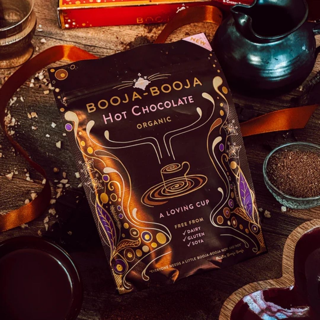 Booja Booja Hot Chocolate Pouch Lifestyle