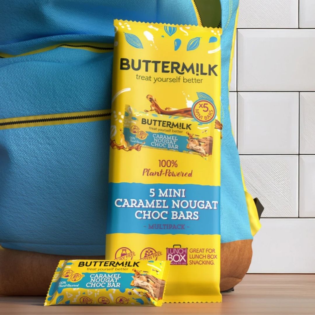 Buttermilk Choc Bar Multipack of 5 [Caramel Nougat, Mini 25g]