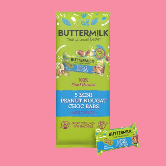 Buttermilk Choc Bar Multipack of 5 [Peanut Nougat, Mini 25g]
