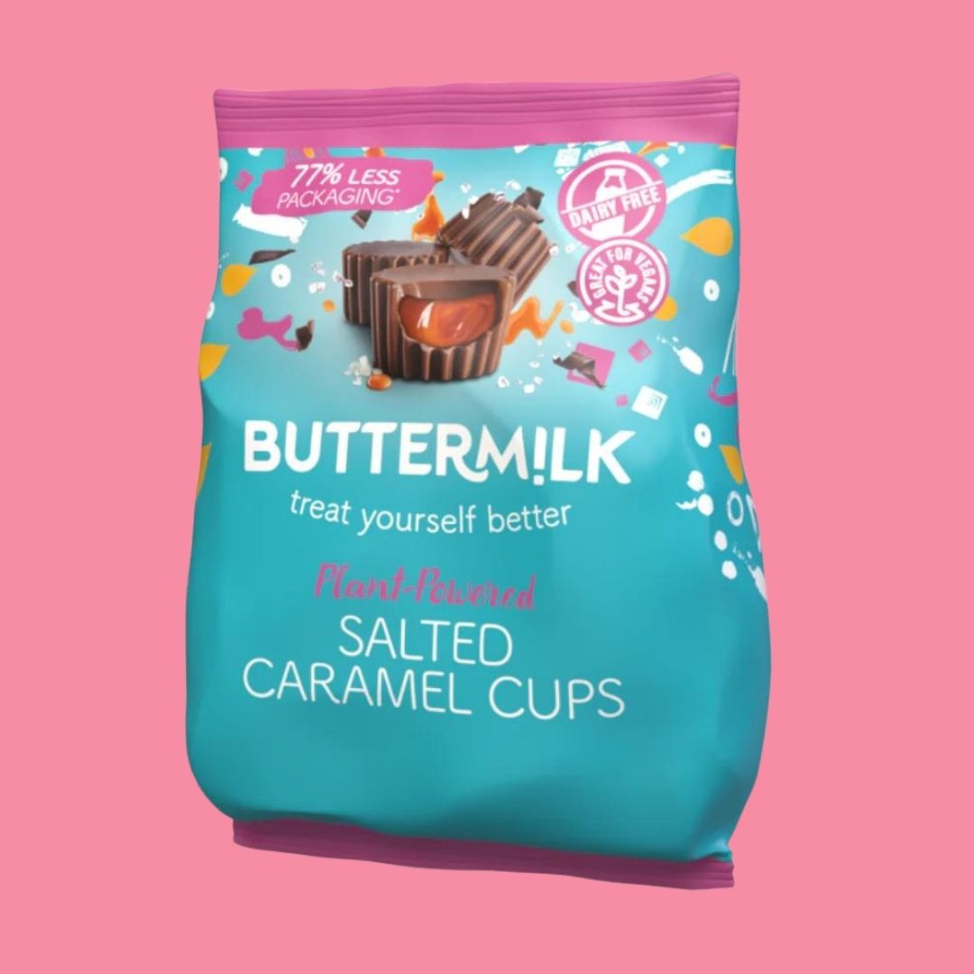 Buttermilk Choc Pouch [Salted Caramel Cups]