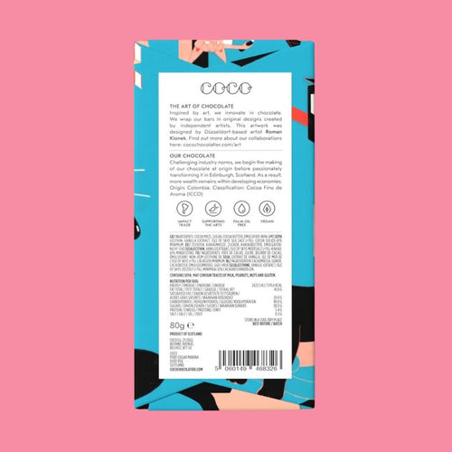COCO Chocolate Bar Isle of Skye Sea Salt Dark Reverse