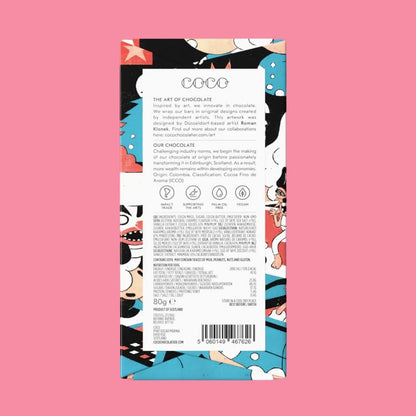 COCO Chocolate Bar Salted Caramel Dark Reverse