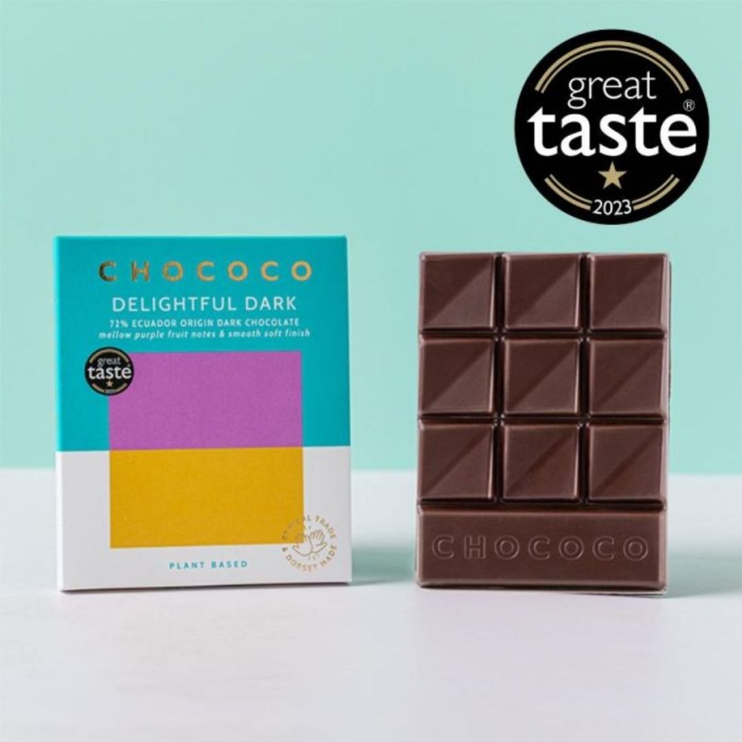 Chococo Chocolate Bar Delightful Dark Out of Box