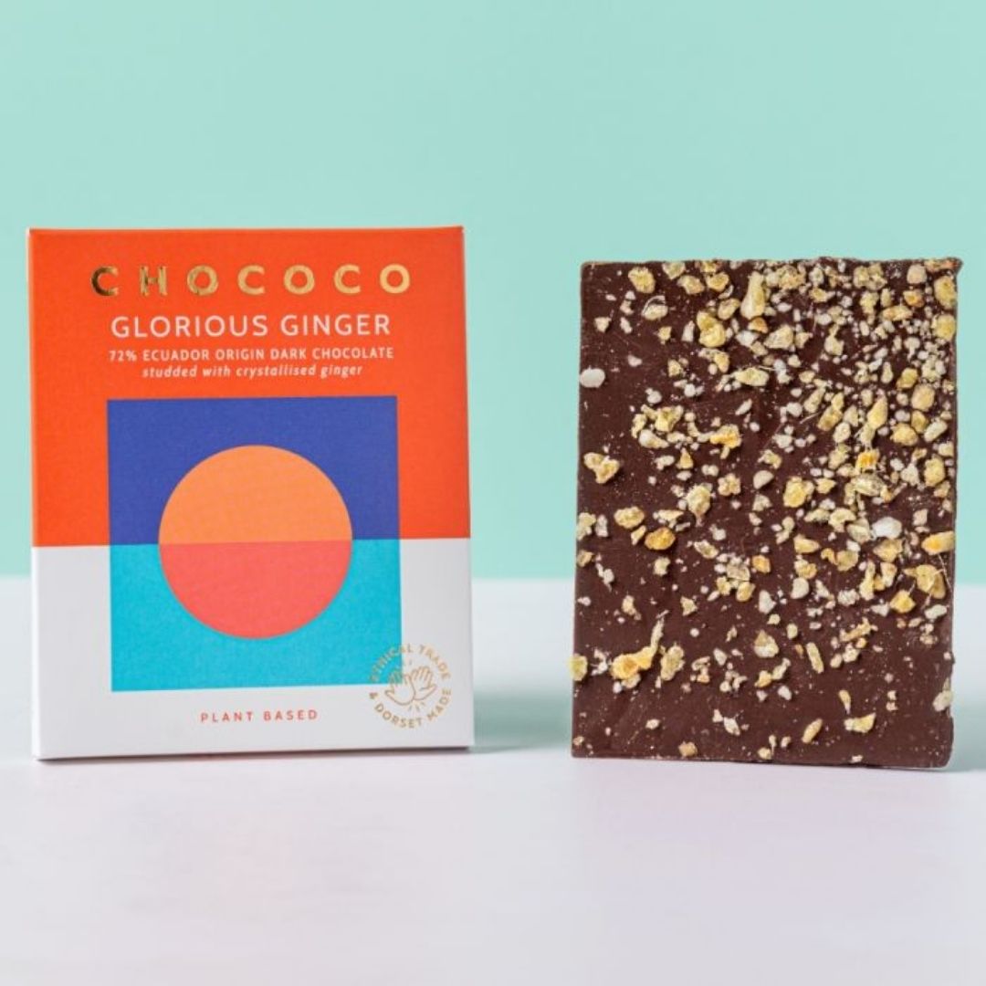 Chococo Chocolate Bar Glorious Ginger Out of Box