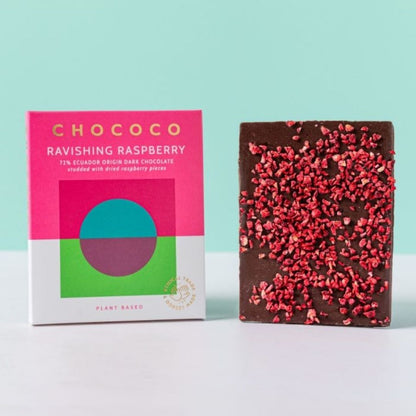 Chococo Chocolate Bar Ravishing Raspberry out of Box