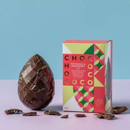 Chococo Easter Egg Pistachio & Raspberry