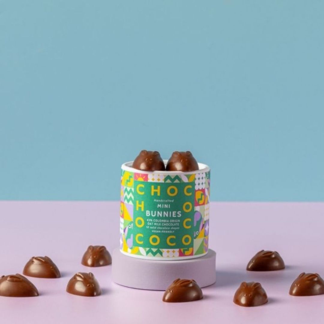 Chococo Mini Chocolate Bunnies Oat Box