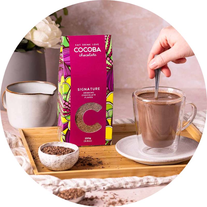 Cocoba Signature Drinking Chocolate Flakes