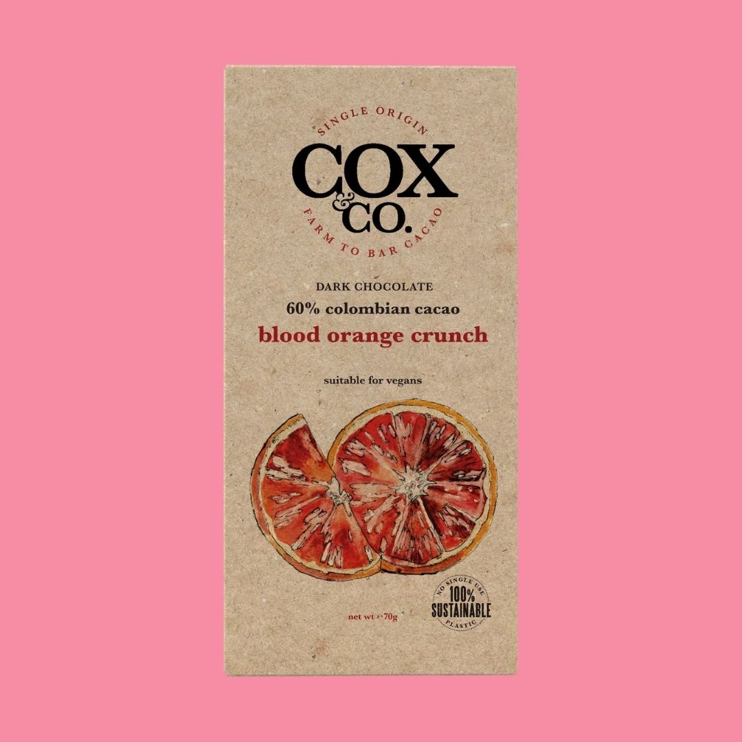 Cox & Co Chocolate Bar Blood Orange Crunch