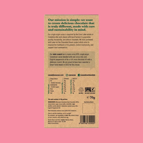 Cox & Co Chocolate Bar Mint Reverse