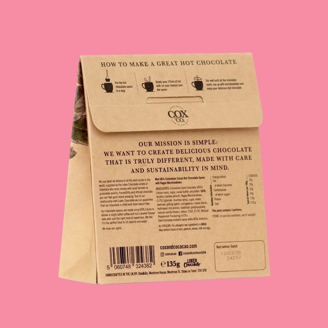 Cox & Co Hot Chocolate Spoons 3 Pack, Mint Reverse