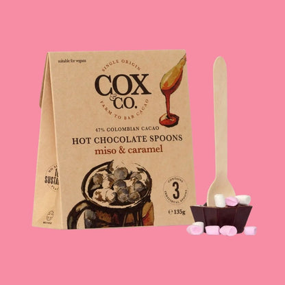 Cox & Co Hot Chocolate Spoons 3 Pack, Miso & Caramel