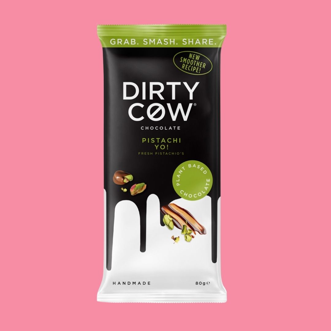 Dirty Cow Chocolate Bar Pistachi Yo!| The Vegan Candy Man