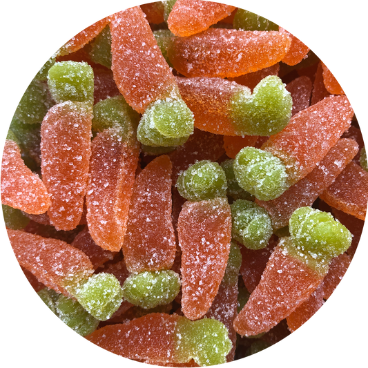 Sugar Coated Jelly Carrots