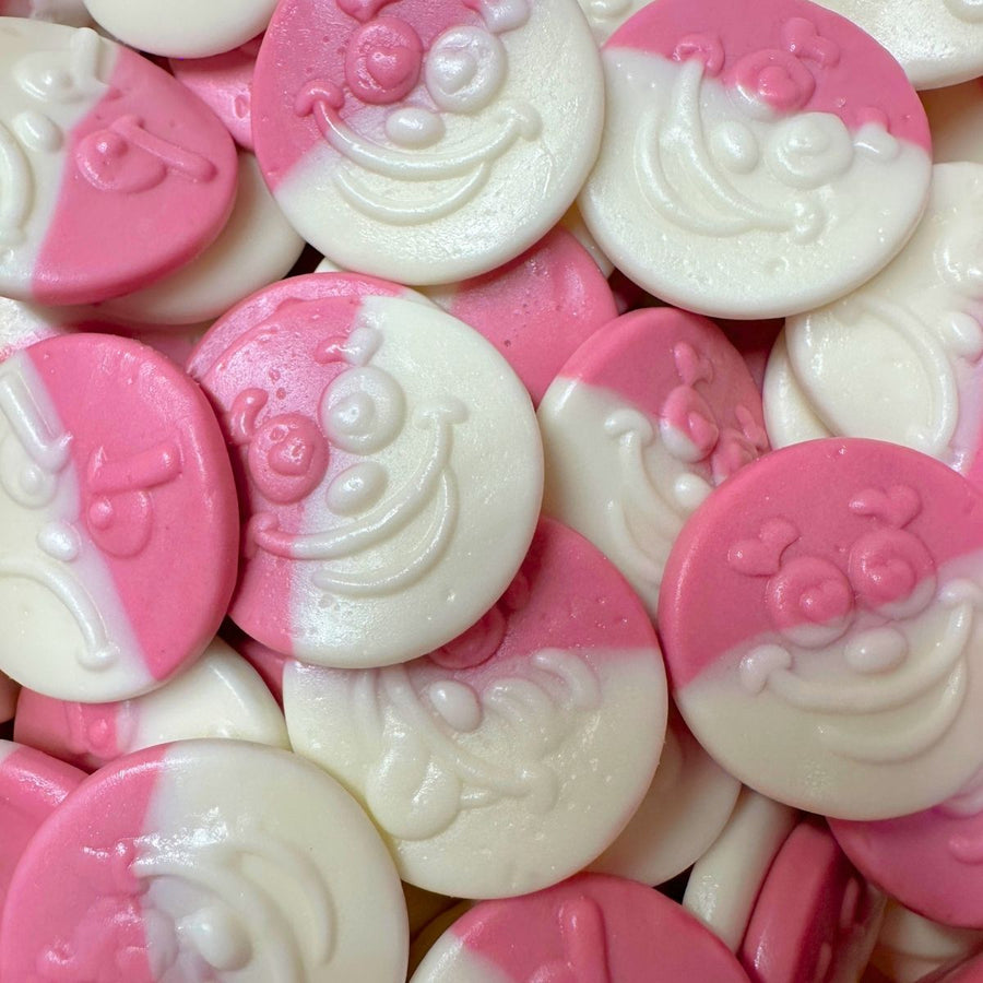 Foam Smileys - Vanilla & Raspberry