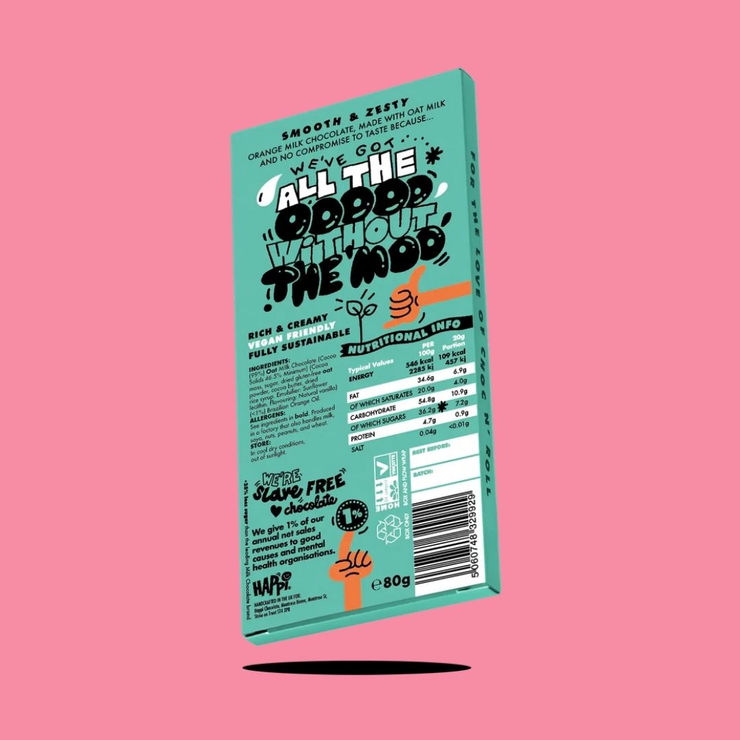 Happi Choc Bar Orange Reverse