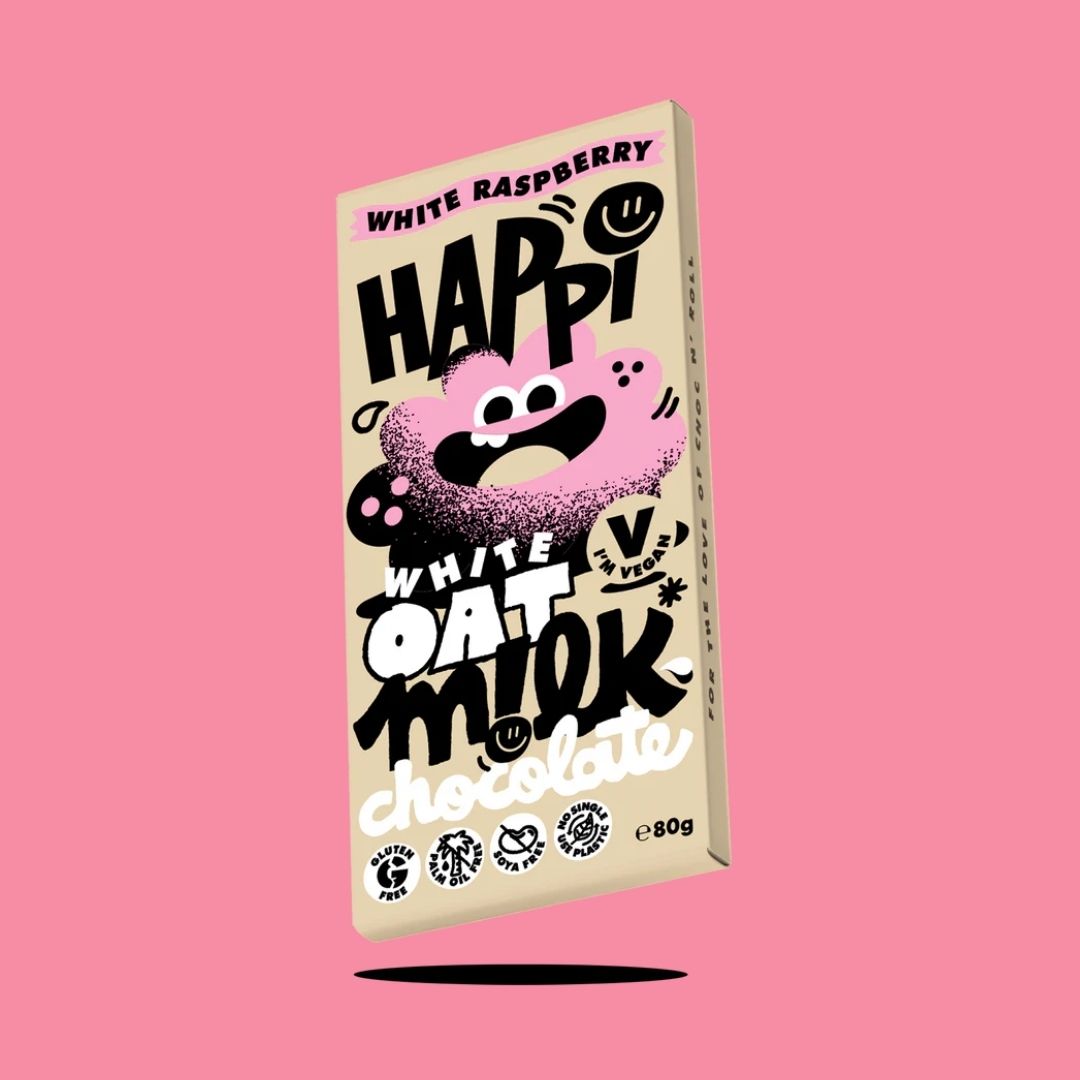 Happi Choc Bar White Raspberry