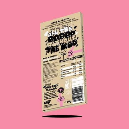 Happi Choc Bar White Raspberry Reverse