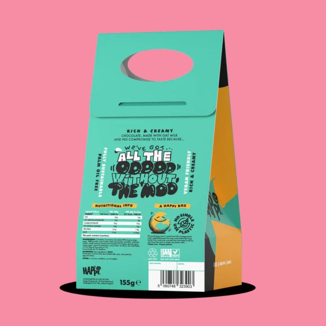 Happi Choc Easter Egg Salted Honeycomb Reverse