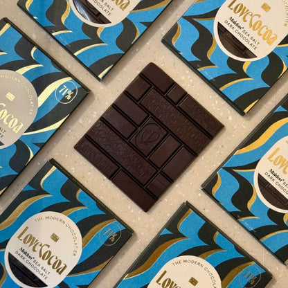 Love Cocoa Chocolate Bar Maldon Sea Salt Dark Lifestyle