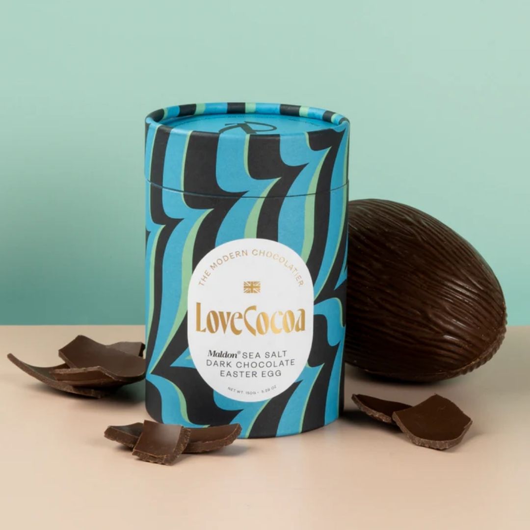 Love Cocoa Easter Egg Dark Maldon Sea Salt Lifestyle