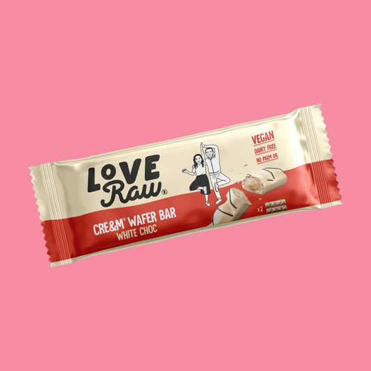 LoveRaw White Chocolate Cream Wafer Bar