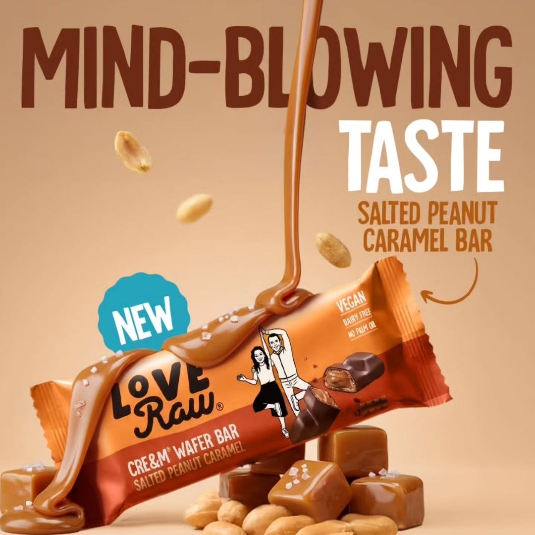 LoveRaw Cream Wafer Bar [Salted Peanut Caramel]