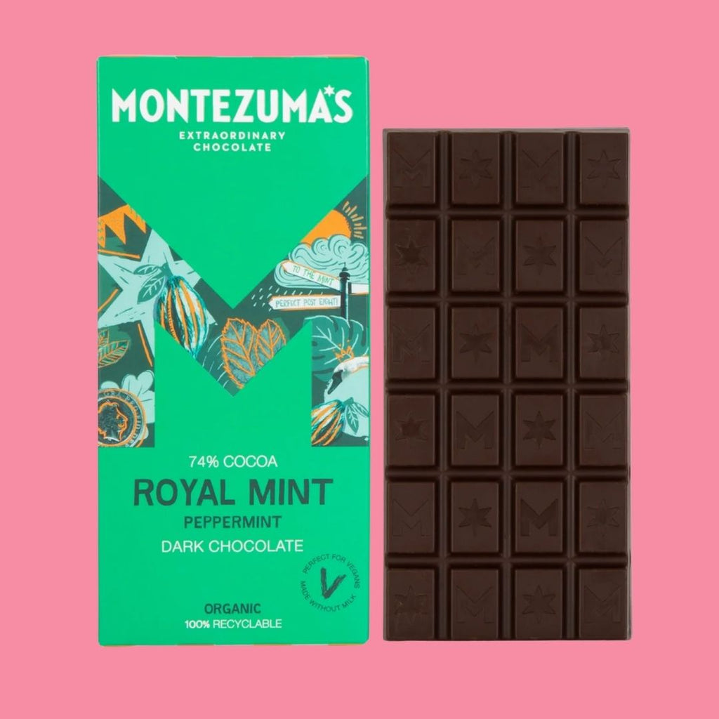 Montezumas Chocolate Bar Royal Mint Out of Packaging