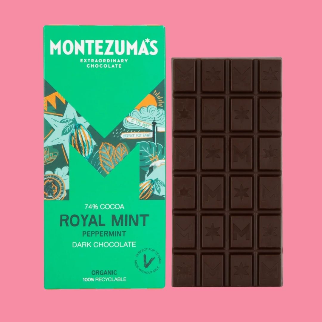 Montezumas Chocolate Bar Royal Mint Out of Packaging