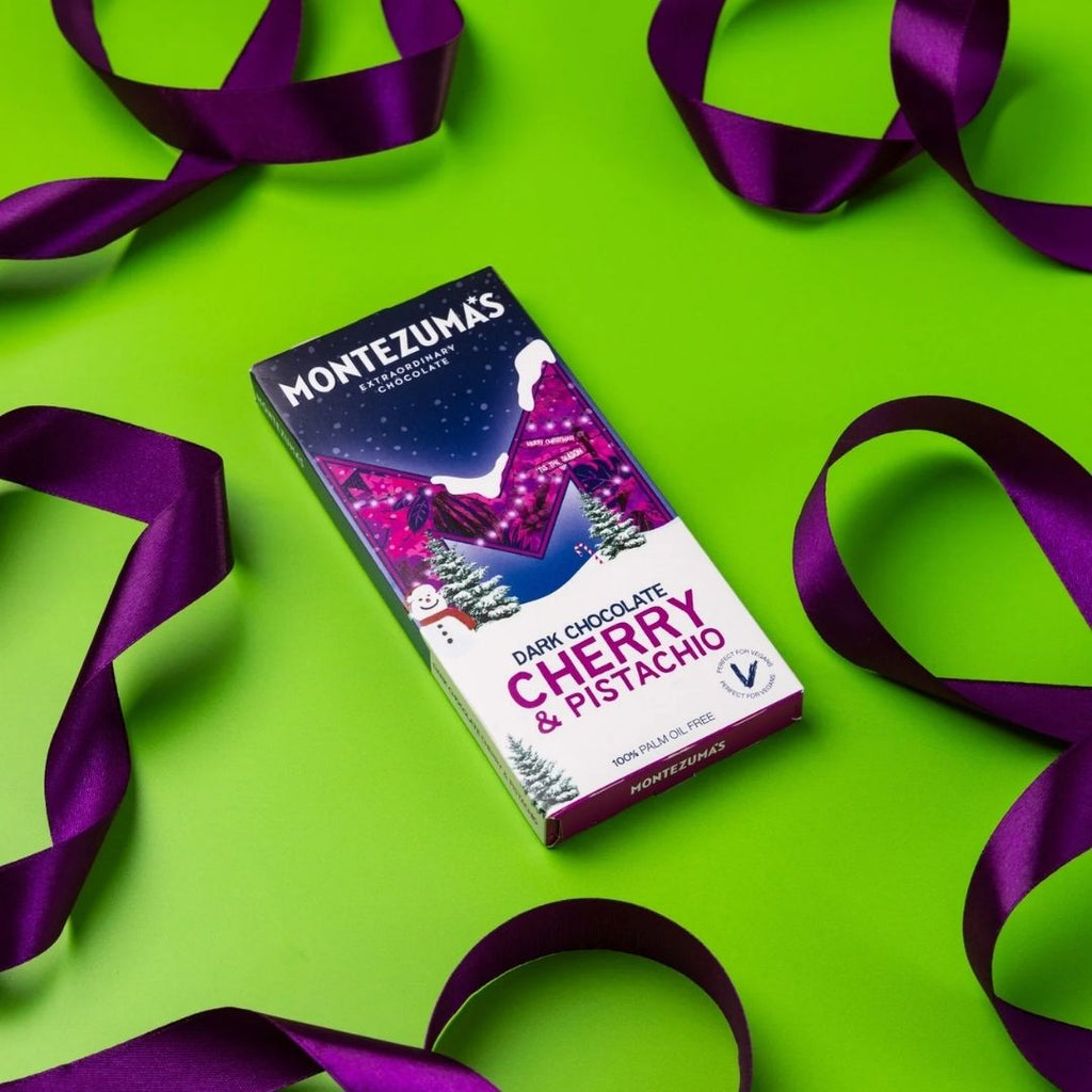 Montezumas Chocolate Bar Cherry Pistachio